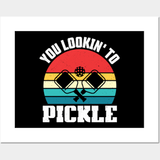 You Lookin' To Pickle Funny Pickup Line Posters and Art